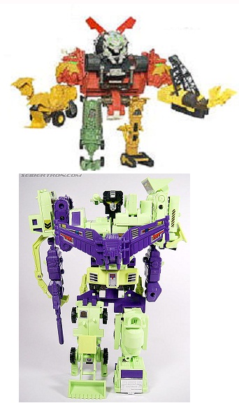 Devastator Toy Comparison Transformer